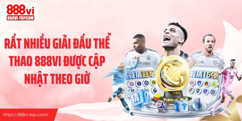 Rất nhiều giải đấu thể thao 888VI được cập nhật theo giờ